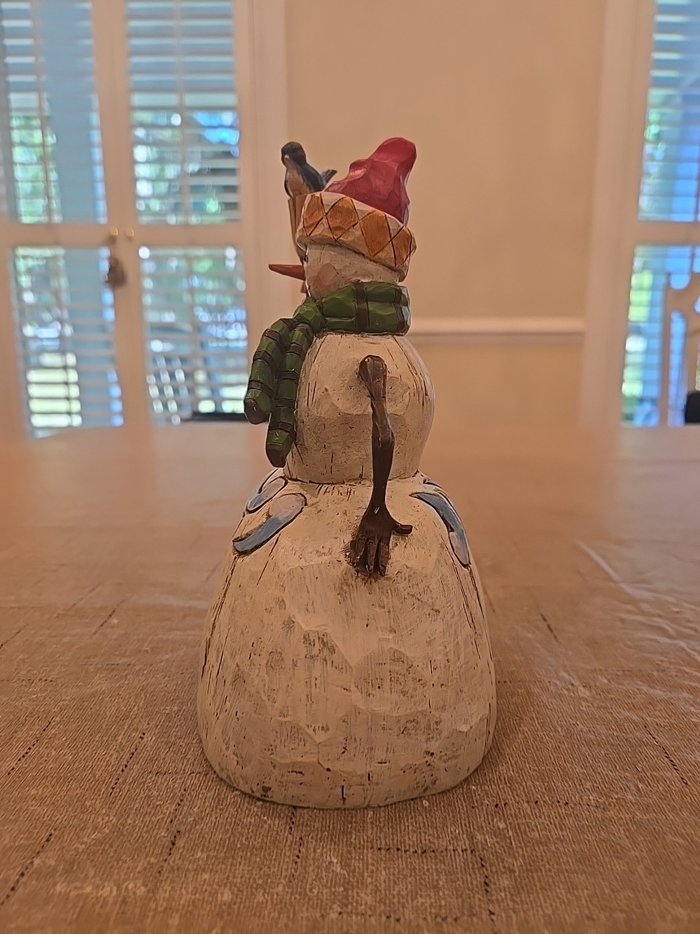 Jim Shore Folklore Collection "Snowman with Broom" Figurine ORIGINAL BOX - Picture 3 of 10